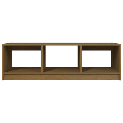 Salongbord 110x50x34 cm heltre furu honningbrun