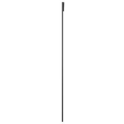 Skyvedør frostet ESG-glass og aluminium 76x205 cm svart