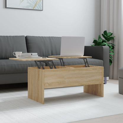 Salongbord sonoma eik 102x50,5x46,5 cm konstruert tre