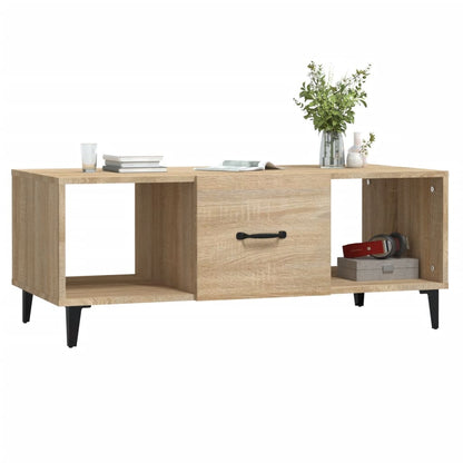 Salongbord sonoma eik 102x50x40 cm konstruert tre