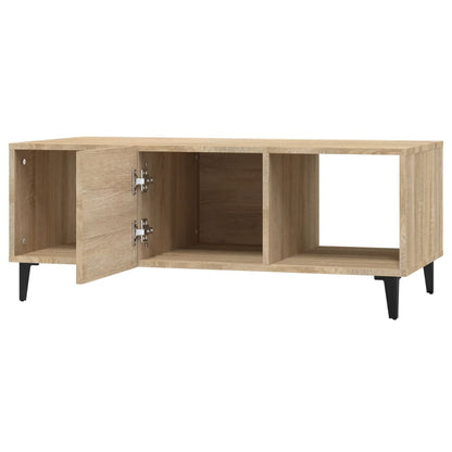 Salongbord sonoma eik 102x50x40 cm konstruert tre