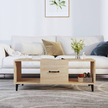 Salongbord sonoma eik 102x50x40 cm konstruert tre