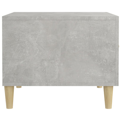 Salongbord betonggrå 50x50x40 cm konstruert tre
