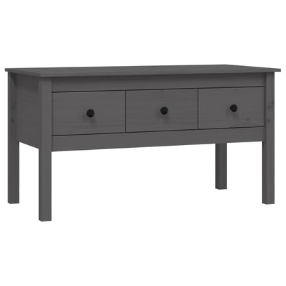 Salongbord grå 102x49x55 cm heltre furu