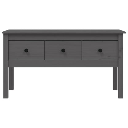 Salongbord grå 102x49x55 cm heltre furu
