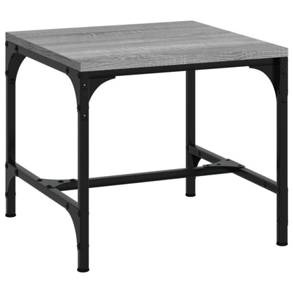 Sidebord grå sonoma 40x40x35 cm konstruert tre