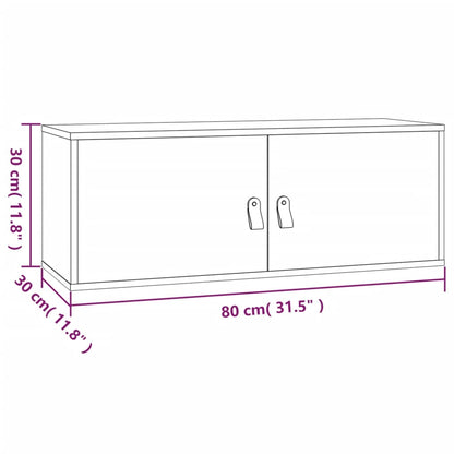 Veggskap 80x30x30 cm heltre furu