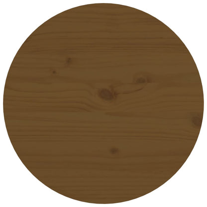 Salongbord honningbrun Ø 55x60 cm heltre furu