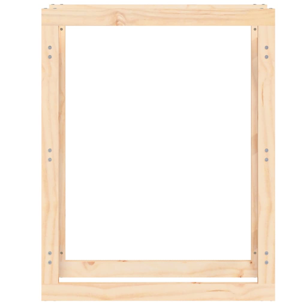 Vedstativ 80x25x100 cm heltre furu