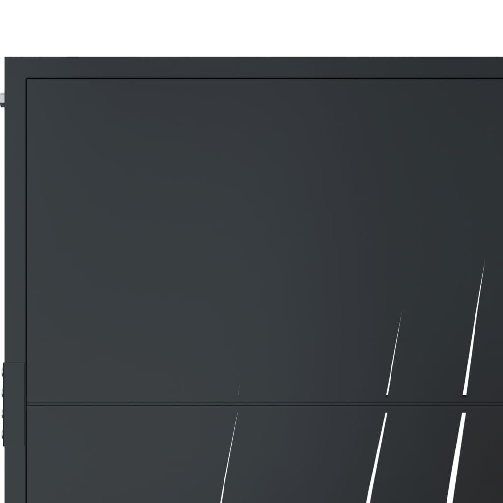 Hageport antrasitt 105x155 cm stål gressdesign