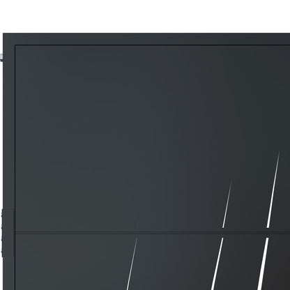 Hageport antrasitt 105x180 cm stål gressdesign