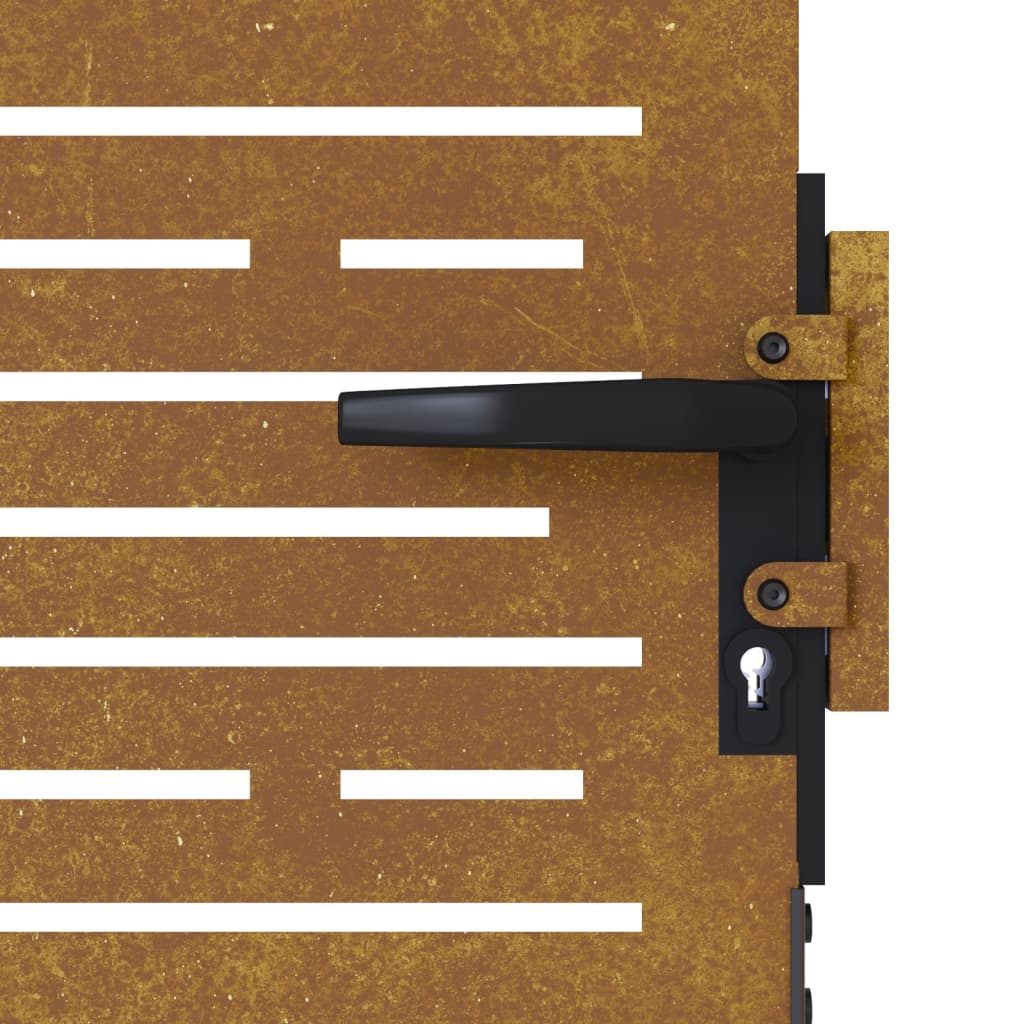 Hageport 85x75 cm cortenstål firkantet design