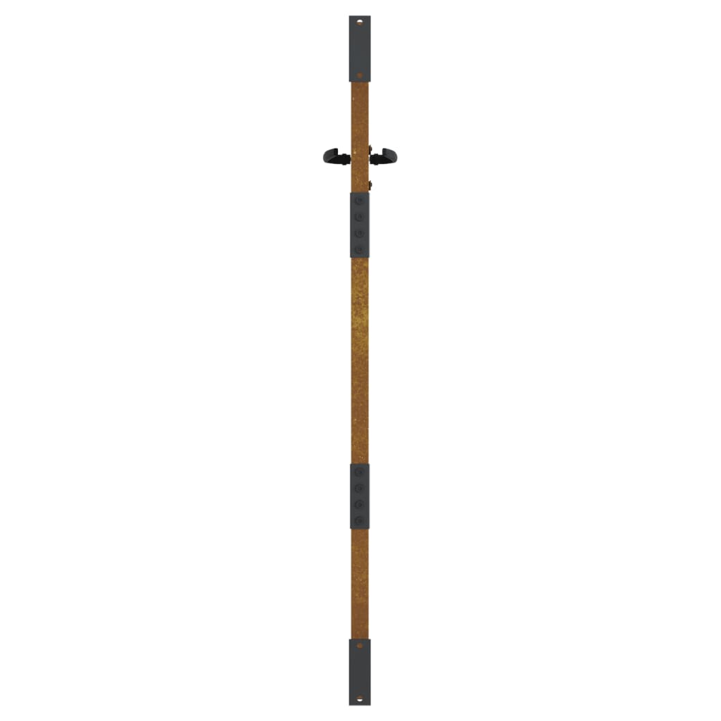 Hageport 85x125 cm cortenstål firkantet design