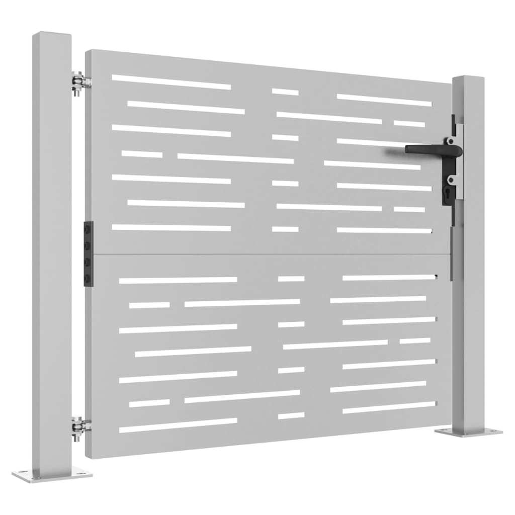 Hageport 105x105 cm cortenstål firkantet design