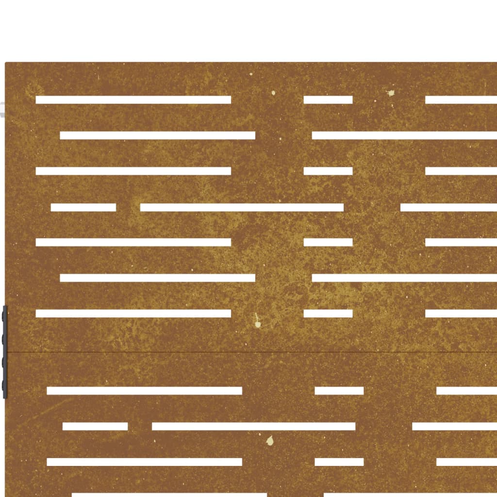 Hageport 105x105 cm cortenstål firkantet design