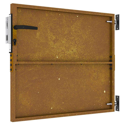 Hageport 85x100 cm cortenstål