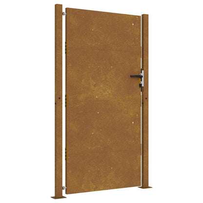 Hageport 105x205 cm cortenstål