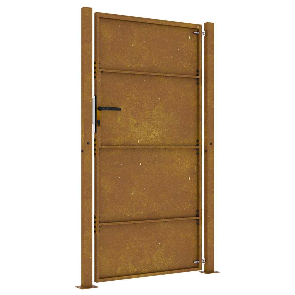 Hageport 105x205 cm cortenstål