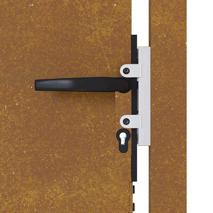 Hageport 105x205 cm cortenstål