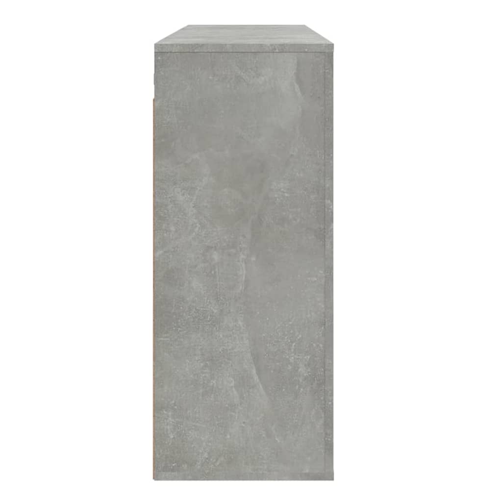 Veggskap betonggrå 80x33x80 cm konstruert tre