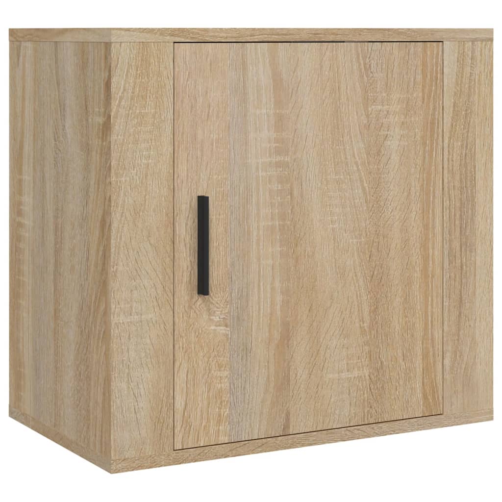 Veggmonterte nattbord 2 stk sonoma oak 50x30x47 cm