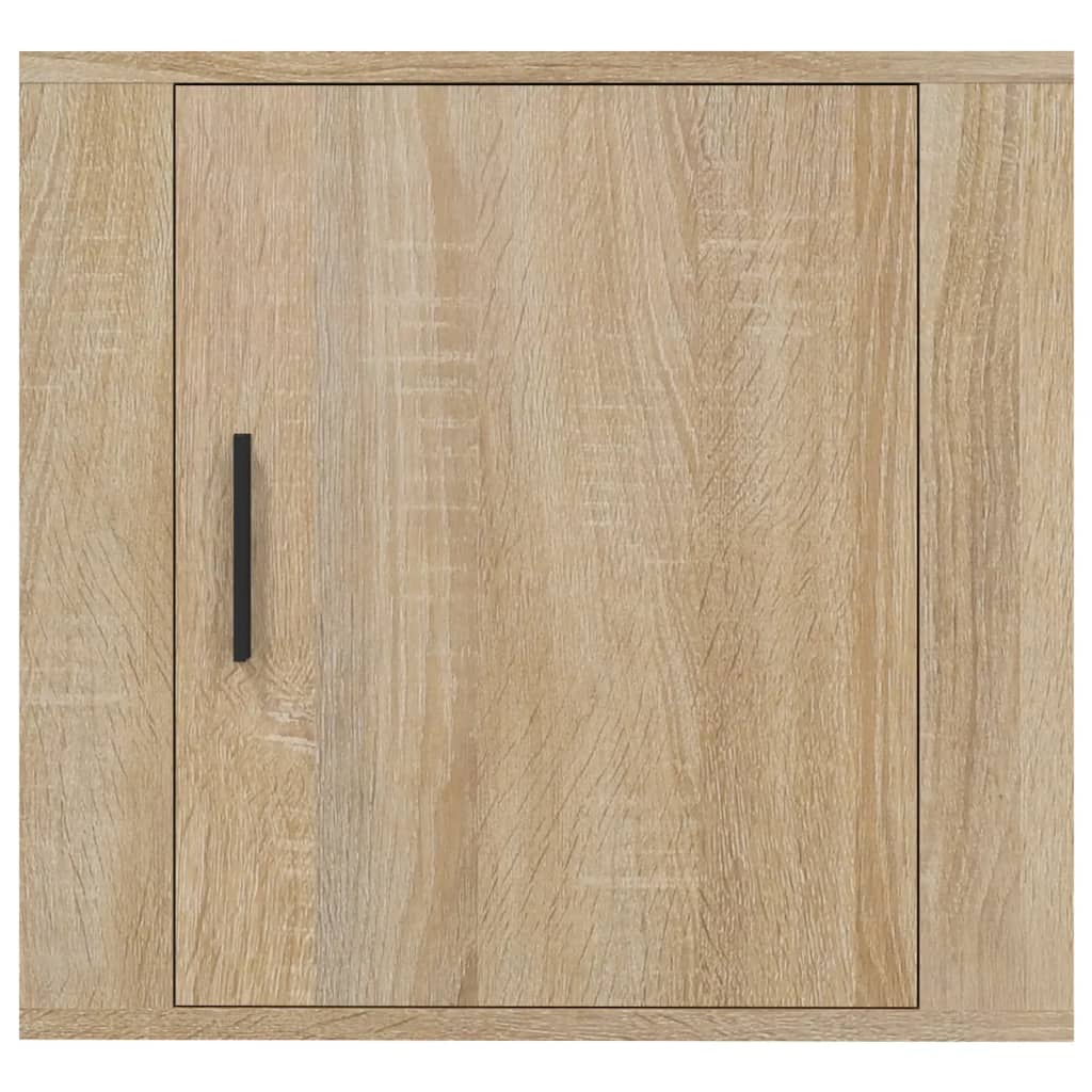 Veggmonterte nattbord 2 stk sonoma oak 50x30x47 cm