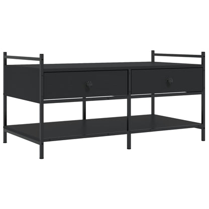 Salongbord svart 99x50x50 cm konstruert tre