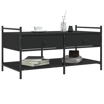 Salongbord svart 99x50x50 cm konstruert tre