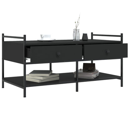 Salongbord svart 99x50x50 cm konstruert tre