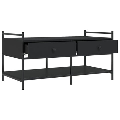 Salongbord svart 99x50x50 cm konstruert tre