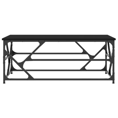 Salongbord svart 100x50x40 cm konstruert tre