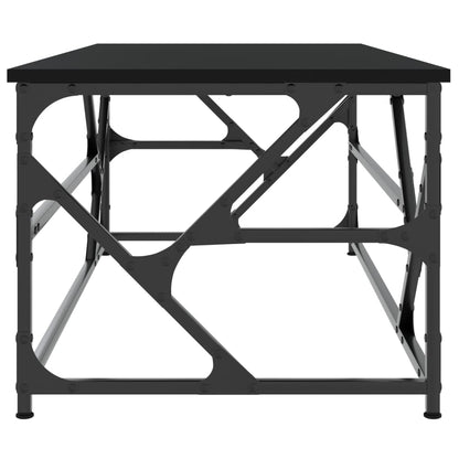 Salongbord svart 100x50x40 cm konstruert tre