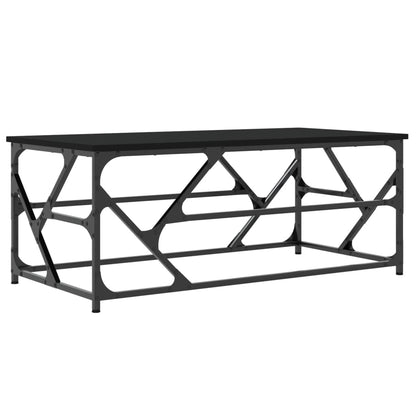 Salongbord svart 100x50x40 cm konstruert tre