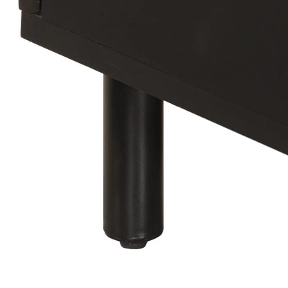 Salongbord svart 80x50x40 cm heltre furu