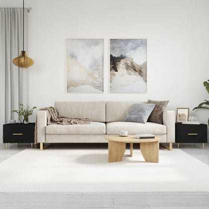 Salongbord 2 stk svart 50x50x40 cm konstruert tre