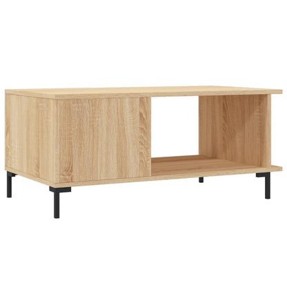 Salongbord sonoma eik 90x50x40 cm konstruert tre