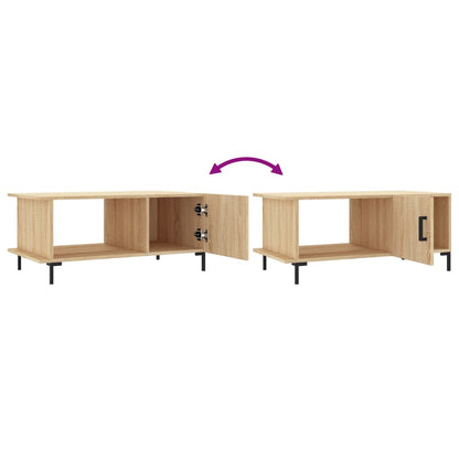 Salongbord sonoma eik 90x50x40 cm konstruert tre