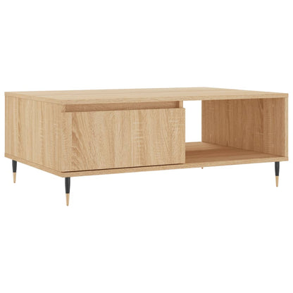 Salongbord sonoma eik 90x60x35 cm konstruert tre