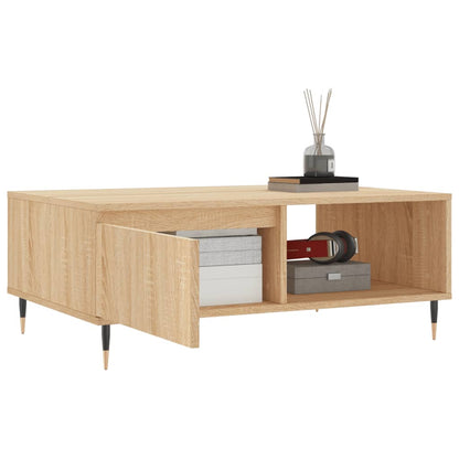 Salongbord sonoma eik 90x60x35 cm konstruert tre