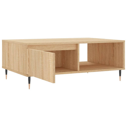 Salongbord sonoma eik 90x60x35 cm konstruert tre