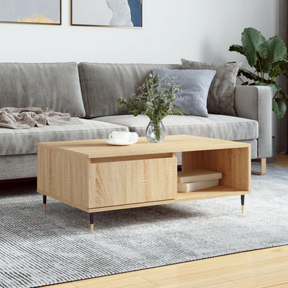 Salongbord sonoma eik 90x60x35 cm konstruert tre