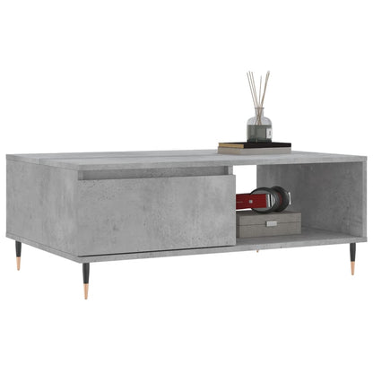 Salongbord betonggrå 90x60x35 cm konstruert tre