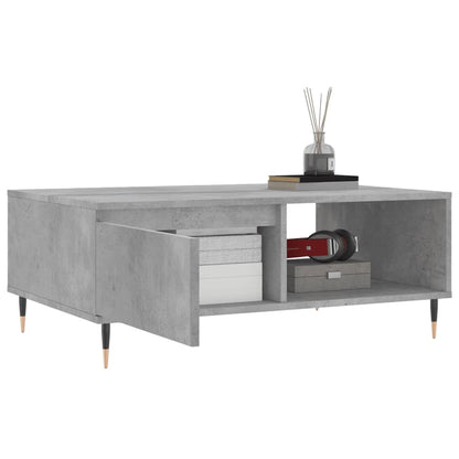 Salongbord betonggrå 90x60x35 cm konstruert tre