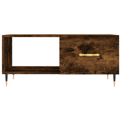Salongbord røkt eik 90x50x40 cm konstruert tre
