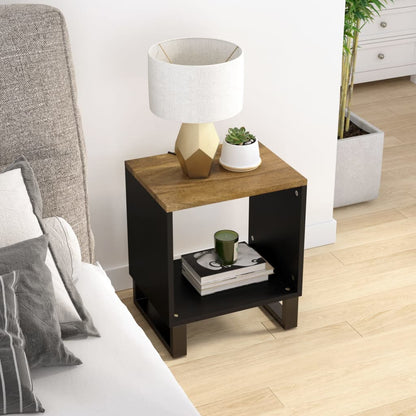 Salongbord 40x31x46 cm heltre mango og konstruert tre