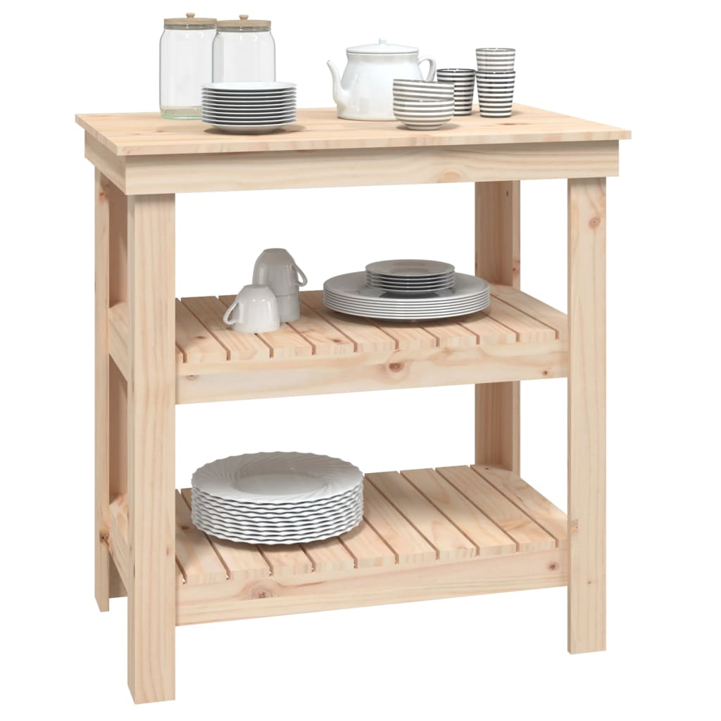 Arbeidsbenk 78,5x50x80 cm heltre furu