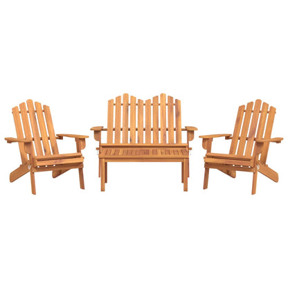 Adirondack loungesett 4 deler heltre akasie