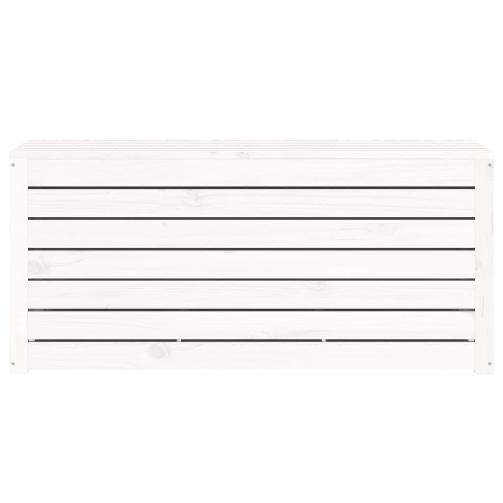 Hagekasse hvit 101x50,5x46,5 cm heltre furu