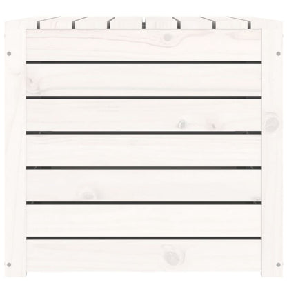 Hagekasse hvit 101x50,5x46,5 cm heltre furu