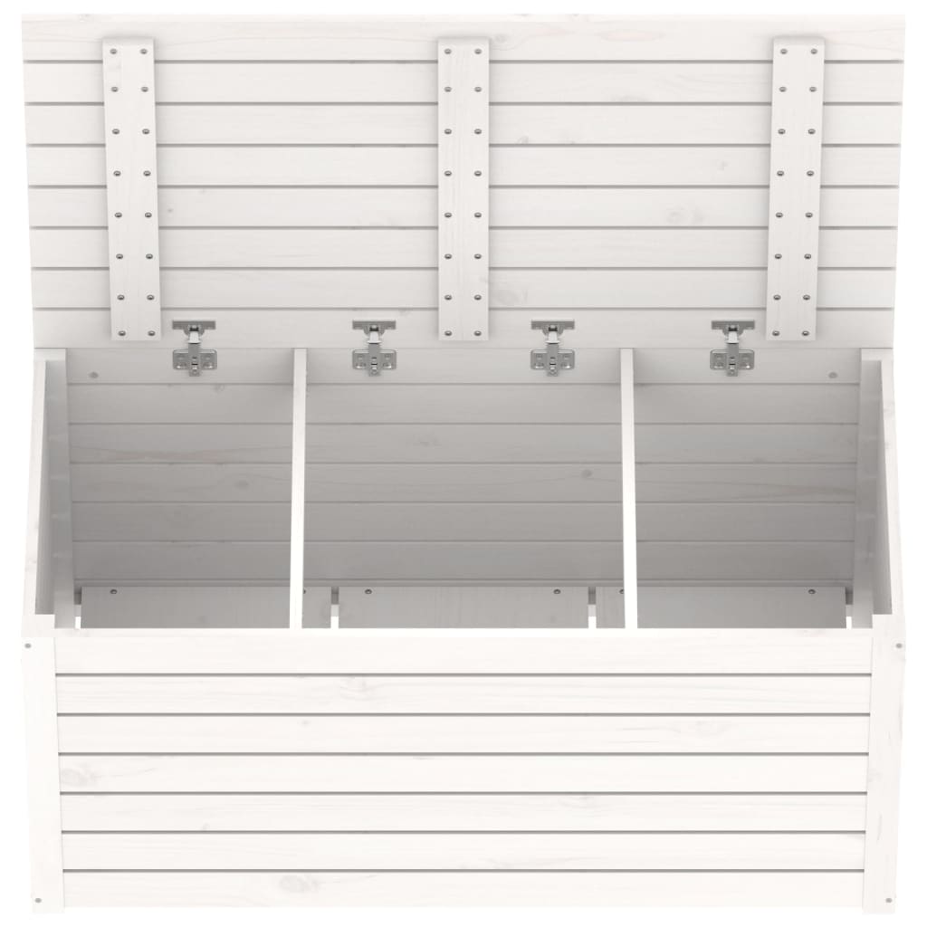 Hagekasse hvit 101x50,5x46,5 cm heltre furu